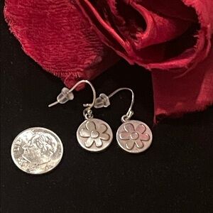 Sterling Silver Flower Earrings
